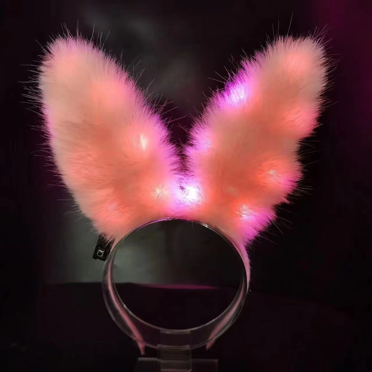 Bar espectáculo atmósfera props luminoso peluche orejas de gato accesorios de cabello zorro bandas de cabello mercado nocturno accesorios de fiesta de suministro
