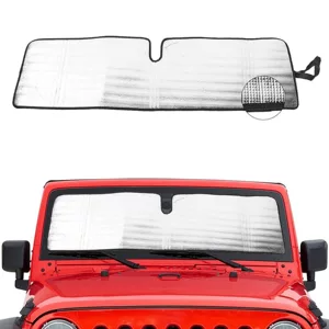 Wrangler avtomobili üçün yay günəşindən qoruyan quraşdırılan günəşlik, ön şüşə üçün