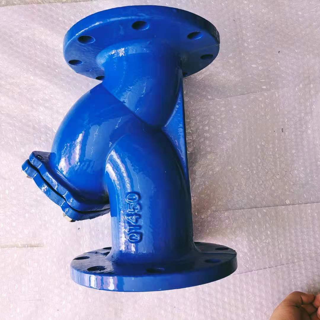 法兰过滤器Y型过滤器管道式过滤器球墨铸铁厂家供应河北GL41H-10Q