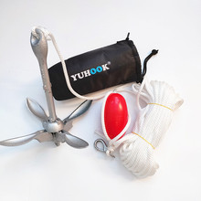 碳钢船锚热镀锌折叠A锚 橡皮艇皮划艇钓鱼船用停船锚组合跨境供应