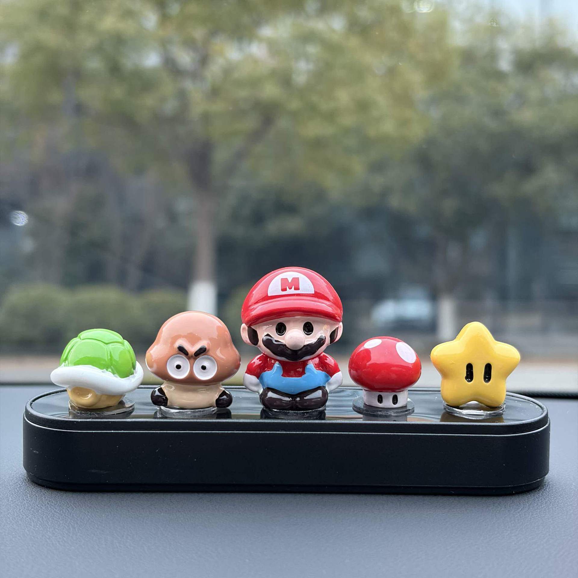 Super Mario Parking Number Plate 2026 New Model Car Dashboard Decoration Car Ornament Mobile Number Plate