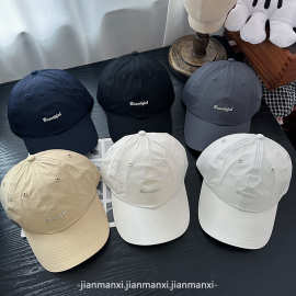 韩国春季新款基础简约su干小字母棒球帽男女逛街文艺出游帽子软顶