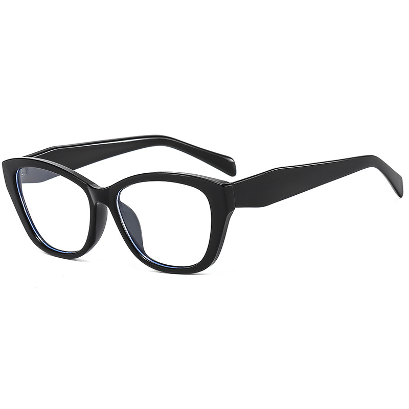 New fashionable anti-blue light frame glasses Xiaohongshu same style glasses personalized street photography flat mirror wholesale cross mirror