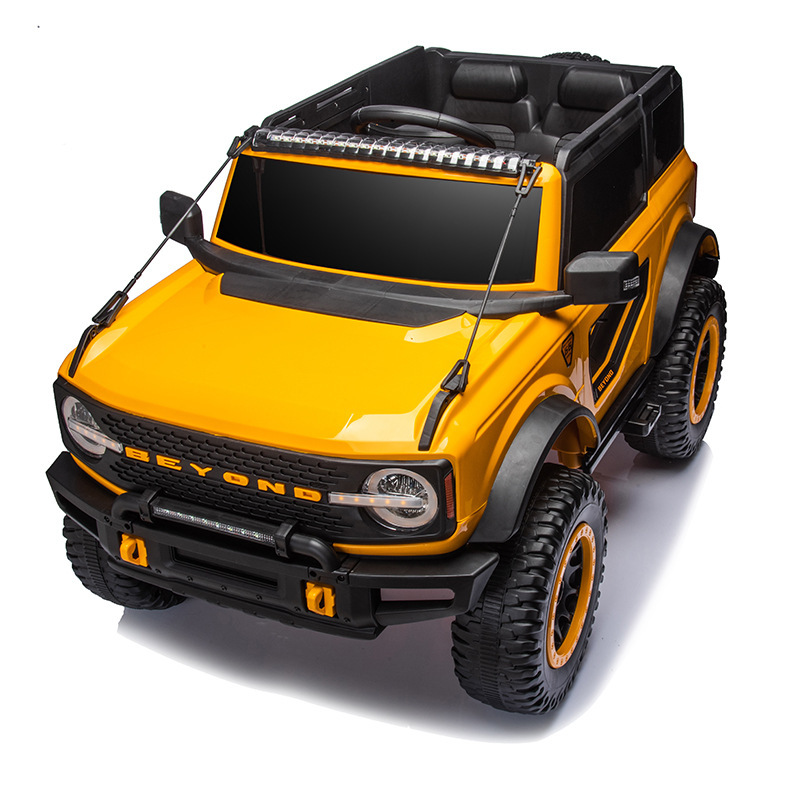 Nuevo coche eléctrico para niños asiento de cuatro ruedas con tracción a las cuatro ruedas control remoto recargable doble cochecito todoterreno bebé juguete