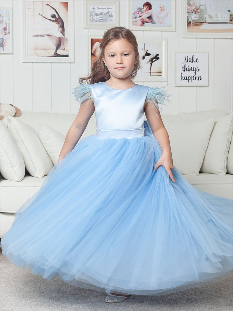 Princess Dress For Girls 0-3 Years Autumn Evening Gown Flower Girl Wedding Tutu Skirt Kids' Clothing Piano Performance_voghion.com