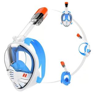 Cross-Border New Adult Professional Snorkeling Full Face Full Dry Silicone Free Diving Mask Set Manufacturer Wholesale