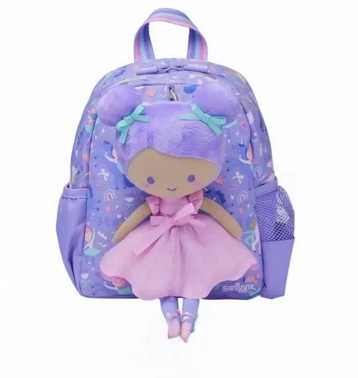 Australia miggle caricatura muñeca de peluche jardín de infantes pequeña clase mochila pequeña mochila gran capacidad