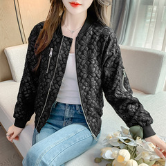 野球服のショートコートの女性は春秋2025年の新型の小さい子の起爆ジャケットのファッションの上着を詰めます。