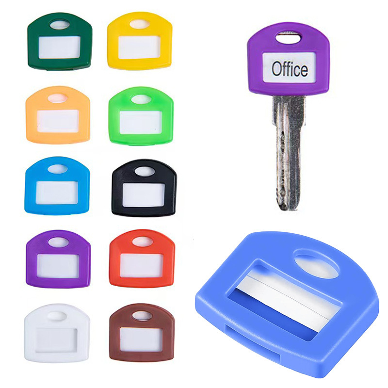[Cross-Border Supply] Colorful Key Cover Elastic Key Cover Silicone Key Cover Identification Key Ring Gift Tag