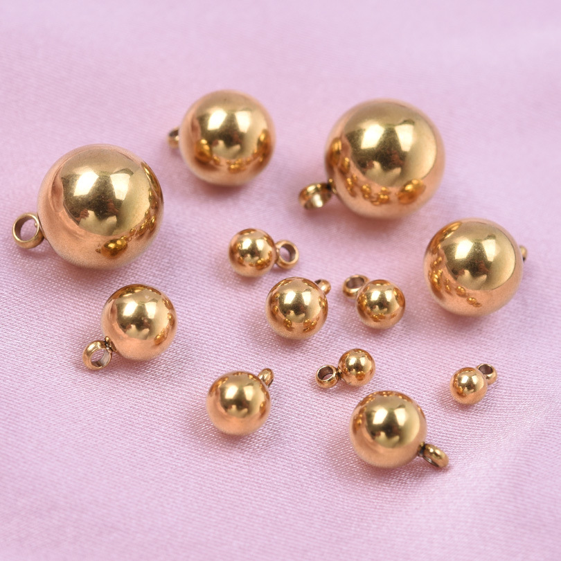 2g Weight Pendant Jewelry Making Type Diameter 10mm, Diameter 6 mm, Diameter 8mm Jewelry Making Size 18K Gold Plated Plating Material DIY Jewelry Accessories Classification 1 Piece Quantity 304 Stainless Steel Material Round Pattern Simple Style Style 1 Piece Diameter 10mm Diameter 6 Mm Diameter 8mm 304 Stainless Steel 18K Gold Plated Round Pendant 13