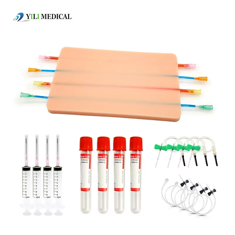 MTS高质量硅胶静脉注射模型套装皮肤缝合练习垫医学教学器材跨境