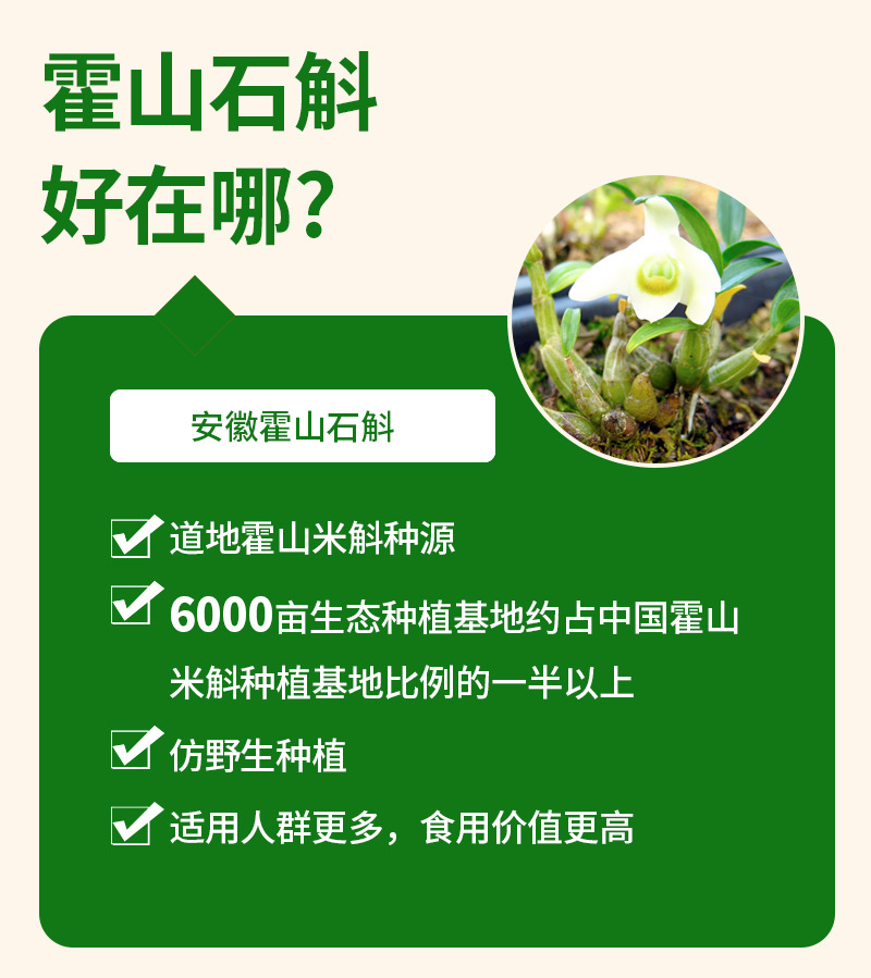 Freeze-Dried Dendrobium (Shi Hu) 7g Bottles — Huoshan Tiepi Fengdou Instant Herbal Gift Box quality and texture