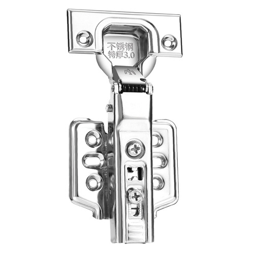 304 stainless steel damping hinge for cabinet and wardrobe door shock hydraulic aircraft spring hinge, furniture hardware wholesale