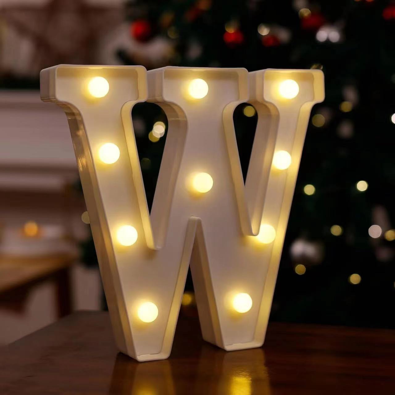 Lámpara LED de Letras y Números de PVC Decorativa para Fiestas y Bodas image 27