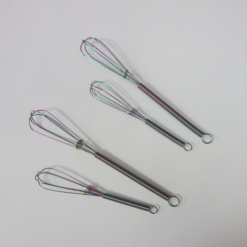 Stainless Steel Manual Egg Beater With Titanium Coating Durable_voghion.com