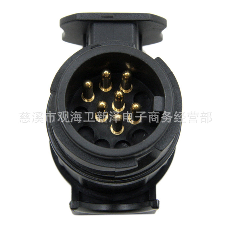 Adaptador de arnés de cableado de estilo europeo diez de tres núcleos Turn 7-PIN plug transfronterizo 13P Turn 7-PIN Yacht remolque modificación de la fuente de alimentación