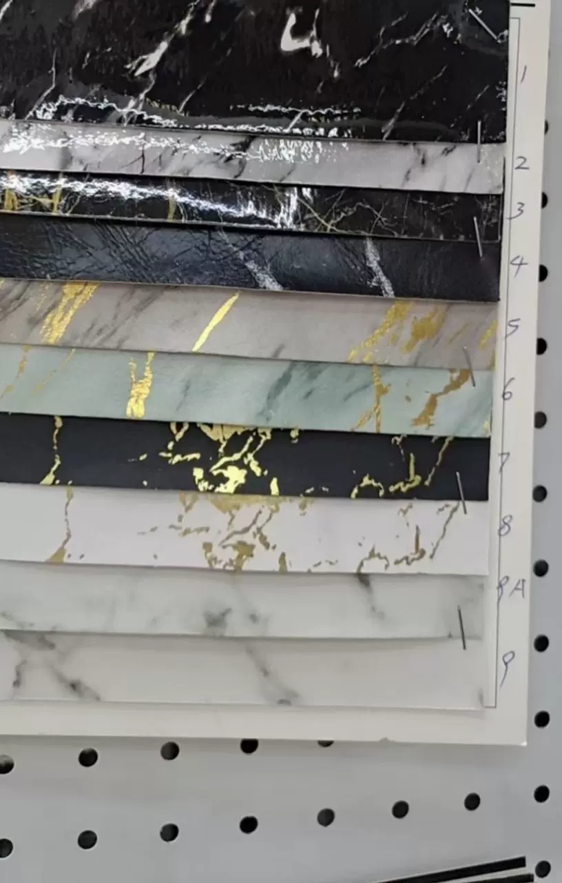 高仿大理石人造革 大理石烫金银色 餐垫 包装 化妆包等皮具面料