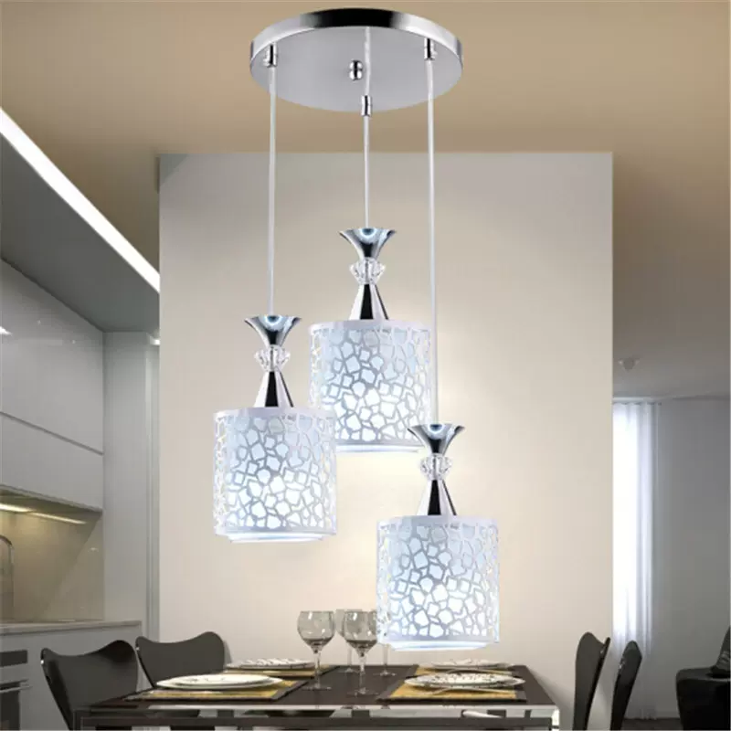 北欧餐厅吊灯三头现代个性简约家用小吊灯吧台过道饭厅灯餐桌吊灯