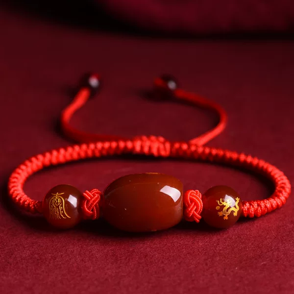2026 Year of the Horse Zodiac Year Red String Agate Tai Sui Red String Red String Twelve Zodiac Signs Tai Sui Red String Year of the Horse Red String