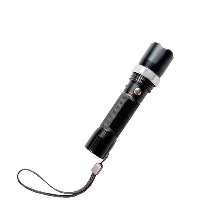 LED强光手电筒便携远射超亮骑行迷你变焦调焦探照灯可充电
