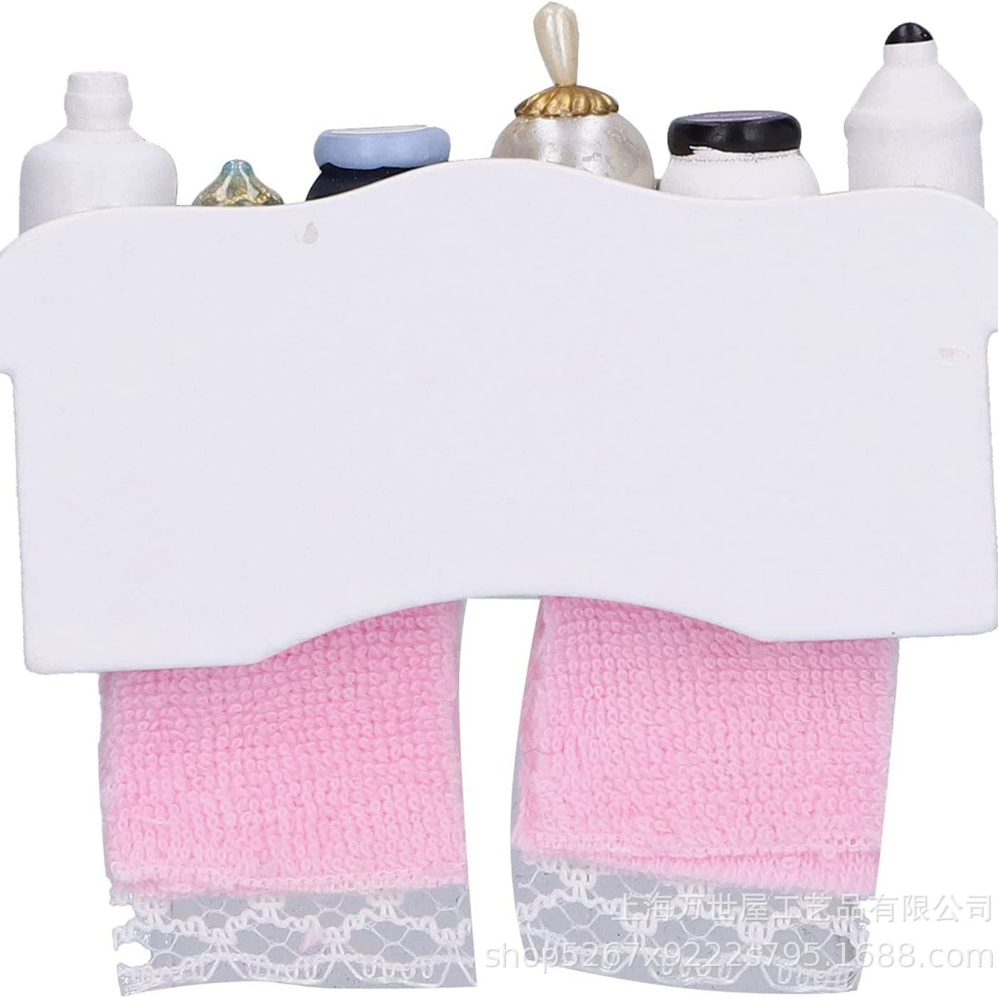Small doll house, realistic towel, scale 1:12
