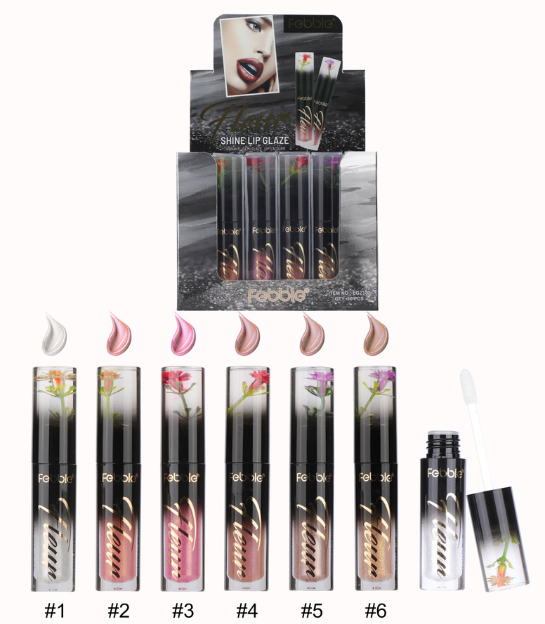 (Caja de presentación) USHAS punto transfronterizo venta caliente esmalte de labios mate brillo de labios 36 paquetes mixtos