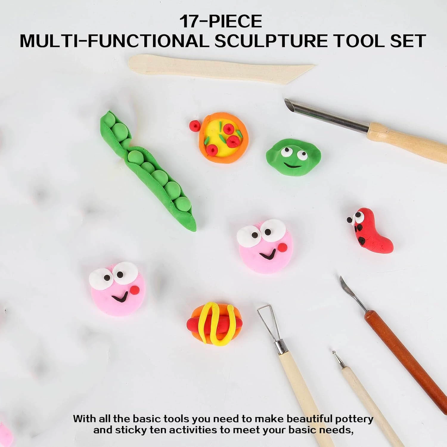 Wooden ceramics, hole puncher, clay, DIY