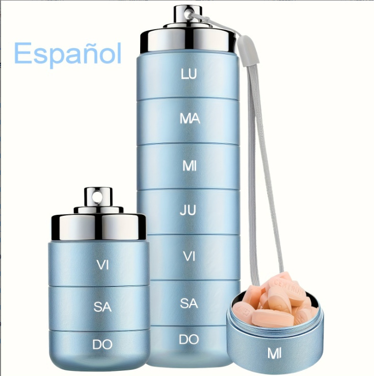 15.5*3.8*3.8cm; 평면 커버 파란색 스페인어 인쇄