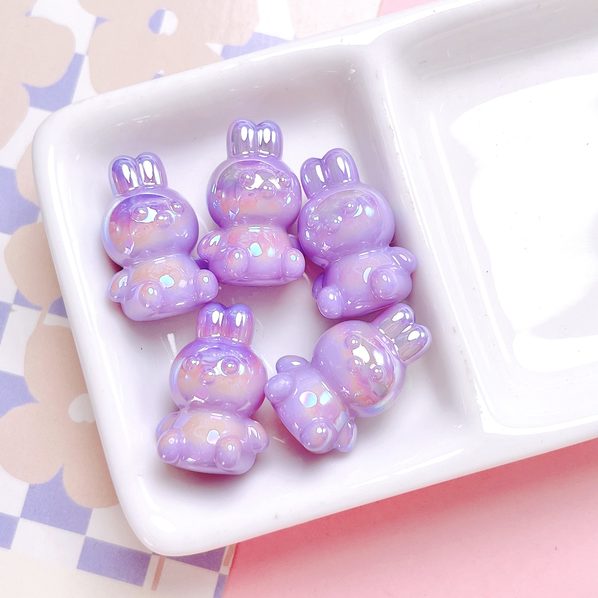56g Weight Beads Jewelry Making Type Beaded, Mobile Phone Chain, Keychain Classification 10 PCS/Package Quantity Arylic Material Rabbit, Bag, Bunny Pattern All Seasons Season Cute, Vacation, Classic Style Style Beaded Craft 10 PCS/Package Arylic Rabbit Bag Bunny Beaded Mobile Phone Chain Keychain Beads 6