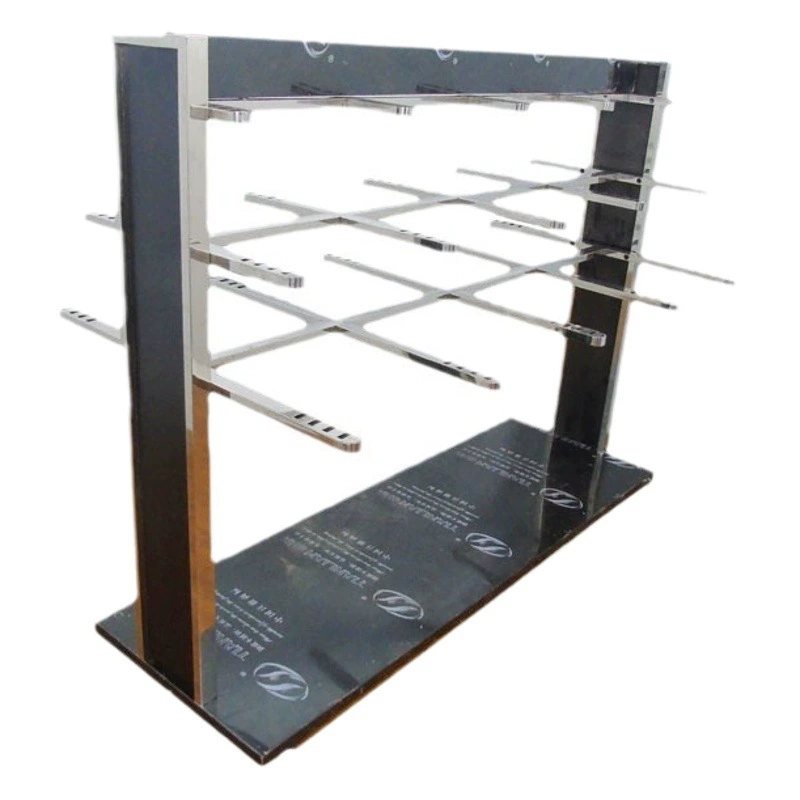 Коммерческий магазин одежды вешалка для брюк из нержавеющей стали стол для брюк двусторонний дисплей вешалка Zhongdao напольная Витрина Полка магазина