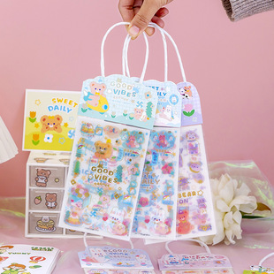 Cartoon stickers wholesale children's girl stickers kindergarten primary school prizes hand account stickers portable set gifts