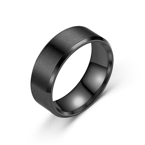 Daihao stainless steel matte ring simple glossy stainless steel men Yiwu small jewelry wholesale