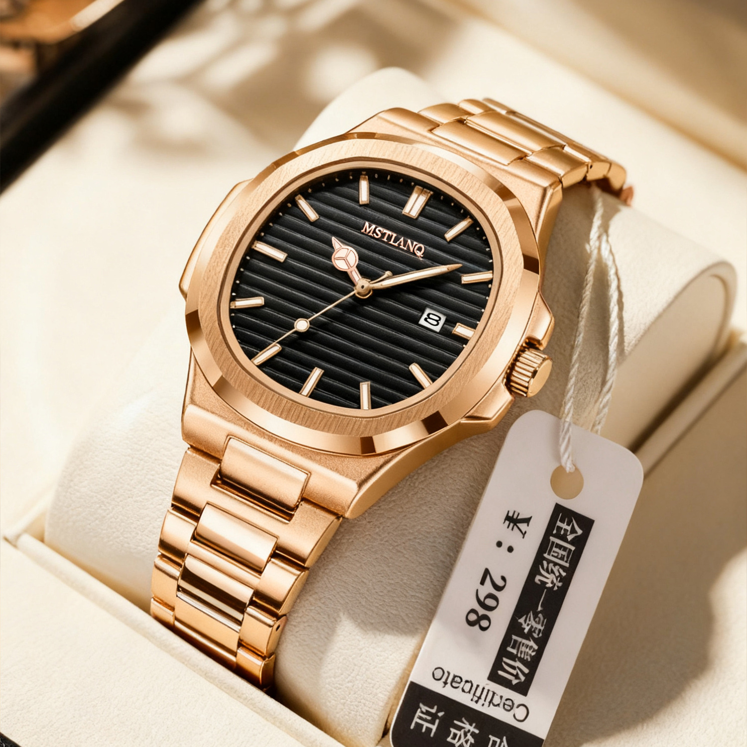 工厂批发超薄款男士手表新款时尚防水石英表直播外贸爆款一件代发