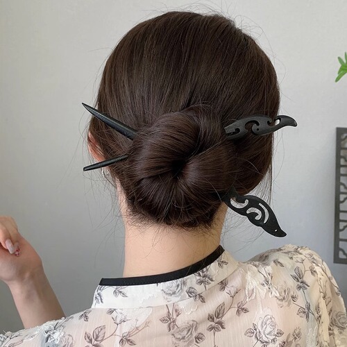 Ancient style flower tassel hairpin for women, national style, high-end, new Chinese style Hanfu hairpin, hairpin on the back of the head, hairpin headgear