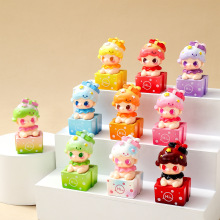 可爱迪迪礼物盒萌粒公仔树脂工艺品车载桌面小摆件对对碰盲袋批发