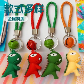 新款PVC硅胶爆眼恐龙钥匙扣创意潮玩立体公仔学生背包挂件小礼品