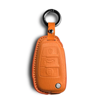 Car key bag, Suitable for Audi Keychain - audi-c-model-fragrant-orange-set-round-buckle