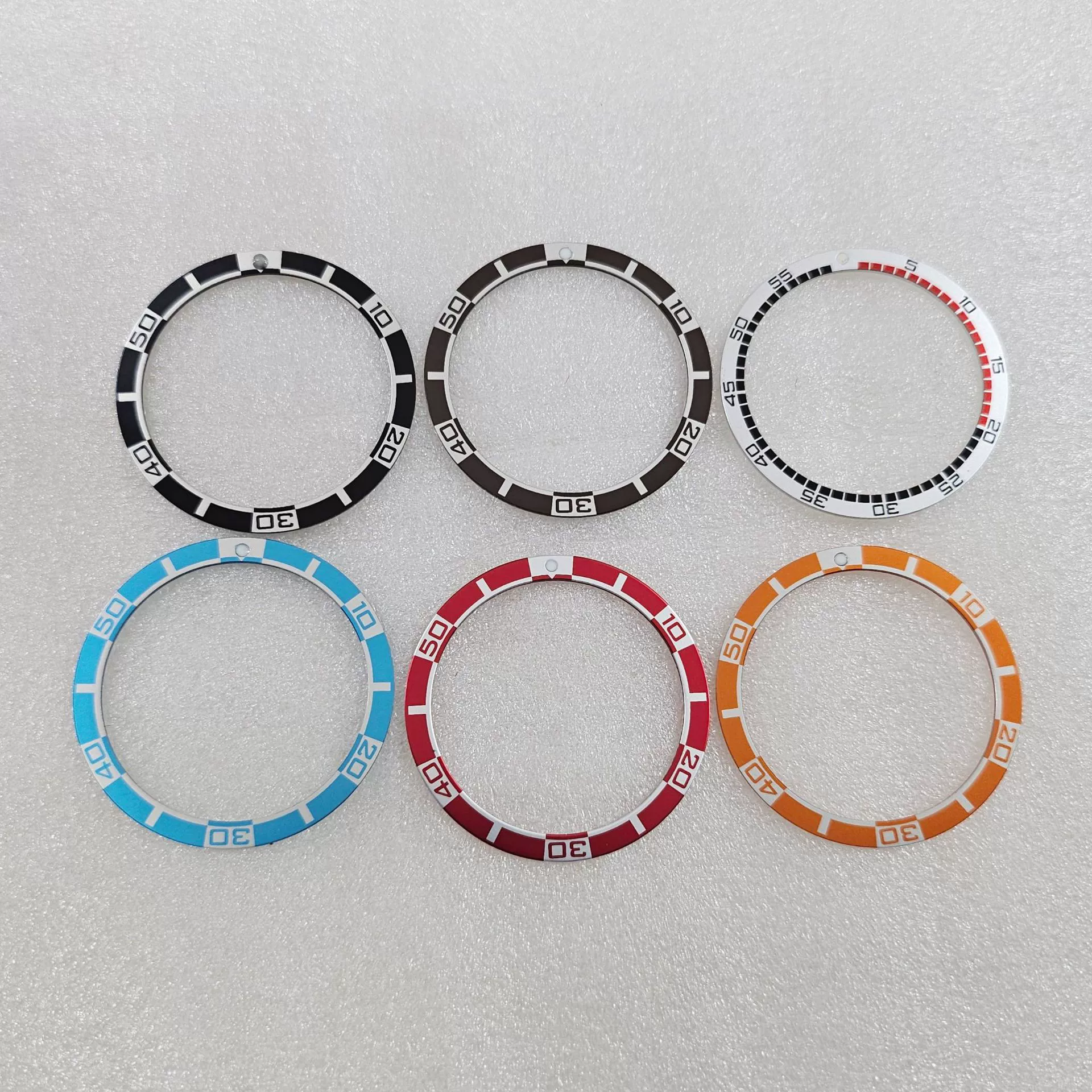 Новые часы Части с плоским алюминиевым кольцом наружный диаметр 38 мм внутренний диаметр 31,5 мм полный плоский алюминиевый лист