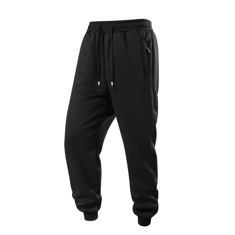 Cross-border exclusive 360g lamb fleece winter warm pants, long pants, jogger pants, men's fleece-lined pants