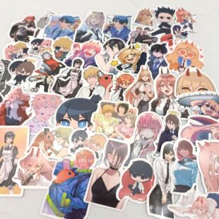 New chainsaw 60 3 stickers cartoon character modeling stickers suit creative hand book decoration stickers