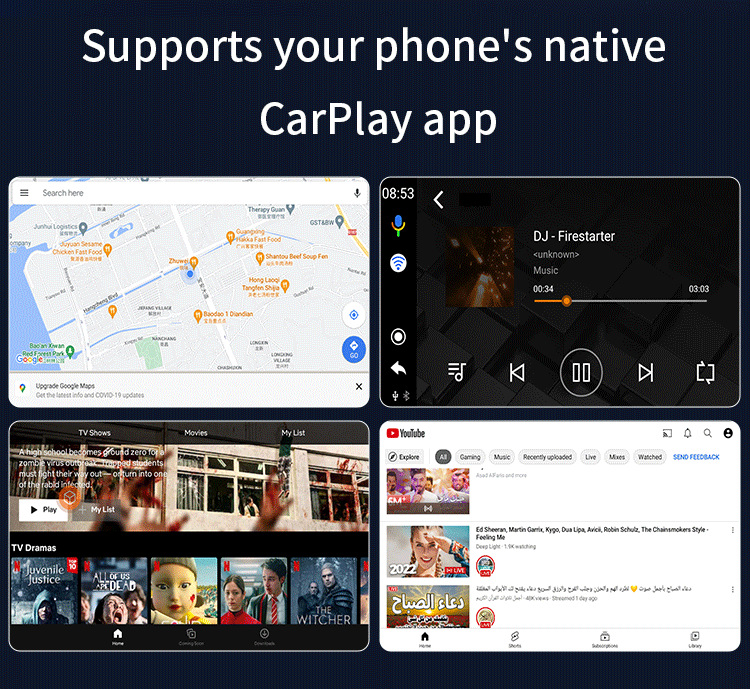 Mini USB Wireless Carplay Smart Car Box Suitable for iPhone and Android Auto