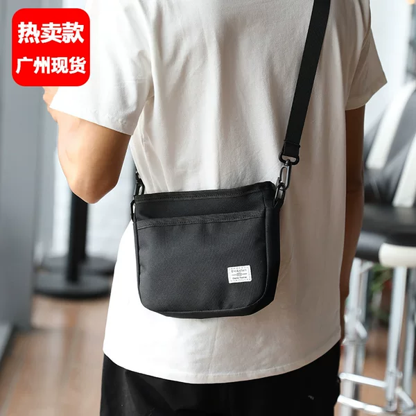 Men's Trendy Brand Shoulder Bag, Waterproof Oxford Cloth Men's Crossbody Bag, Casual Messenger Bag, Summer Commuting Small Bag