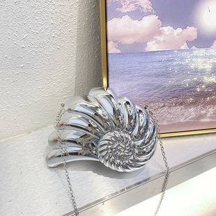 Wings Conch-shaped Acrylic Bag Shiny Face Cute Shell Bag Cross-border Fashion High-end Cross-body Women's Bag