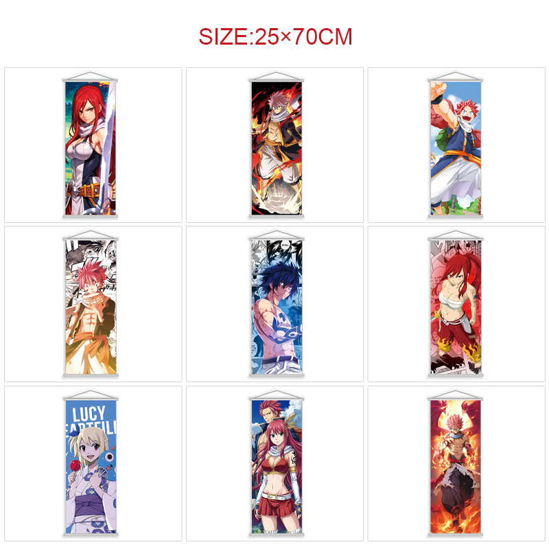 Fairy Tale tail anime peripheral hanging painting Fairy Tale scroll poster bedroom dormitory decorative painting cloth painting
