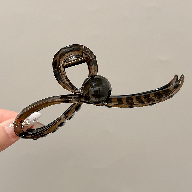 Clip de tiburón grande, clip de agarre para el cabello de placa de sensación de alta calidad, horquilla de temperamento, nuevo estilo, horquilla de gran volumen, tocado de primavera y verano, mujer