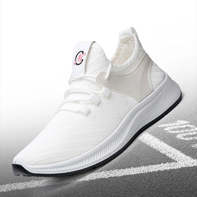 Nueva primavera zapatos de los hombres voladores de los hombres tejidos de los deportes zapatos casuales zapatos de malla de estilo coreano de los hombres Comercio exterior estudiante zapatos de los hombres al por mayor