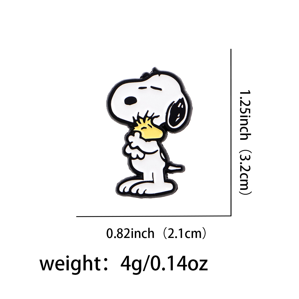 Insignia de perro caricatura, metal, linda, accesorio para ropa/bolsos