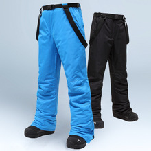 冬季男款背带滑雪裤单板双板滑雪女裤雪地裤防水防风保暖加厚