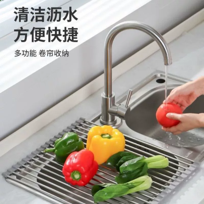 Складной карниз из нержавеющей стали, для бассейна, сушилка, силиконовая система хранения