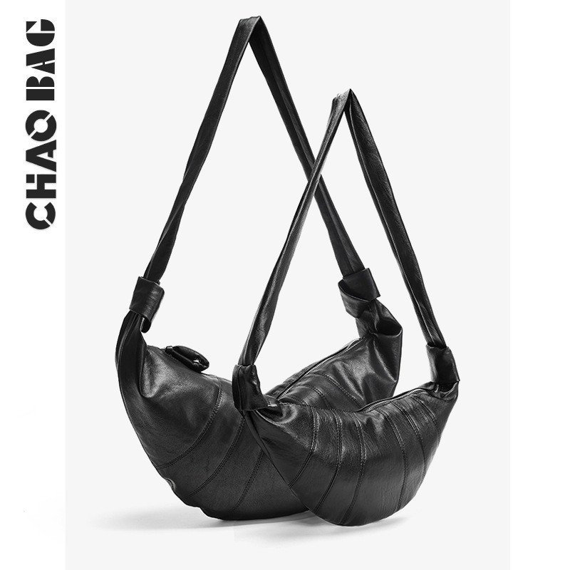 French Niche Designer Dumpling Bag Boys Trendy Brand Chest Bag Crossbody Bag Ode Corner Bag Leather Men's Bag Big Bag French Niche Designer Dumpling Bag Boys Trendy Brand Chest Bag Crossbody Bag Ode Corner Bag Leather Men's Bag Big Bag